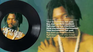 lucky dube war and crime official lyric video 