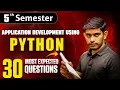 Application Development Using Python Important Questions 5th Sem Computer Science Imps