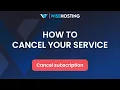 How To Cancel Your WiseHosting Server