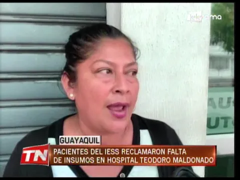 Pacientes del IESS reclamaron falta de insumos en hospital Teodoro Maldonado