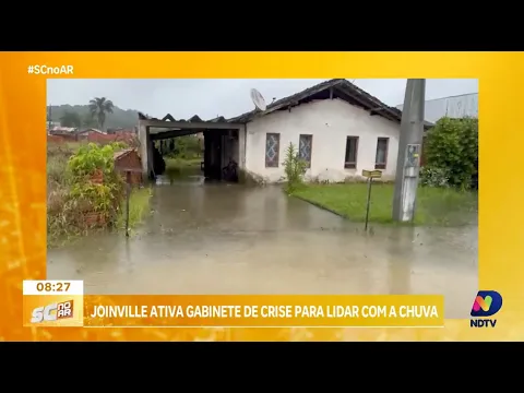 Chuvas intensas em Joinville: gabinete de crise é acionado para medidas preventivas