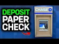 Can I Deposit Check at Chase Bank ATM