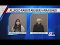 2 charged after 20 rabbits rescued from Cranston home