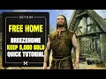 Get a FREE HOUSE in Skyrim EASY GUIDE