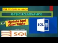 INSERT UPDATE DELETE ALTER Table in SQL With Example SQL Tutorial in Hindi