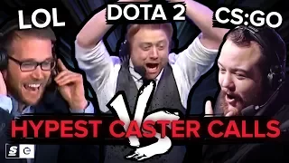 Dota 2 vs CS:GO vs League of Legends: Who has the hypest caster calls?