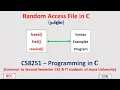 C Random File Access fseek ftell rewind Programs CS3251-Programming in C Tamil 54