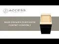 Access Base Drawer Over Door Cabinet Assembly - Access by Cabinet Joint Modern Frameless Cabinets