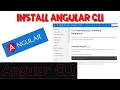 2 Install Angular CLI