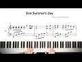 Joe Hisaishi-One Summer s Day - Spirited Away-Piano Cover Sheet Music