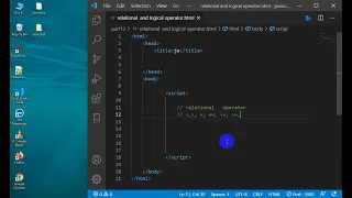 javascript relational and logical operator part-13
