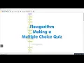 Flowgorithm - Multiple Choice Quiz