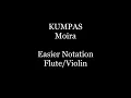 KUMPAS easier notation Flute Violin Sheet Music Backing Track Play Along Partitura