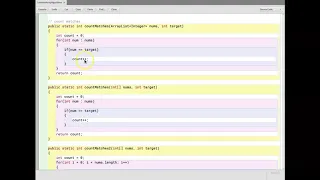 Common Array Algorithms Count Matches