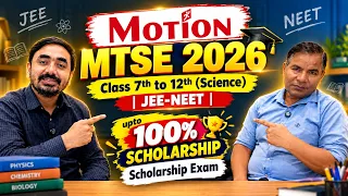 Motion MTSE Exam 2026 | Upto 100% Scholarship? For Coaching | Exam Details | Syllabus | JEE & NEET