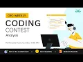 GFG Weekly Coding Contest - 149 Post Analysis GeeksforGeeks Practice