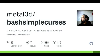 GitHub - A simple curses library made in bash to draw terminal interfaces