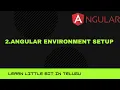 2 angular environment setup in telugu telugu angular