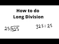 Long Division 325 divided by 25