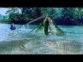 Download Lagu Traditional Fishing Skills - Big storm, single mother ventures into stream to catch giant fish