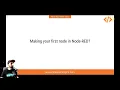 Node-RED Lesson 3 - Making your first flow