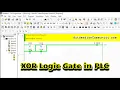 XOR Logic Gate in PLC Ladder Diagram - EXOR