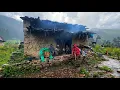 Download Lagu This is Himalayan Village Life During the Heavy Rainy day | Organic Food Cooking | Village Life |