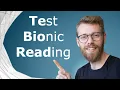 BIONIC READING Can It Help Us Read Faster