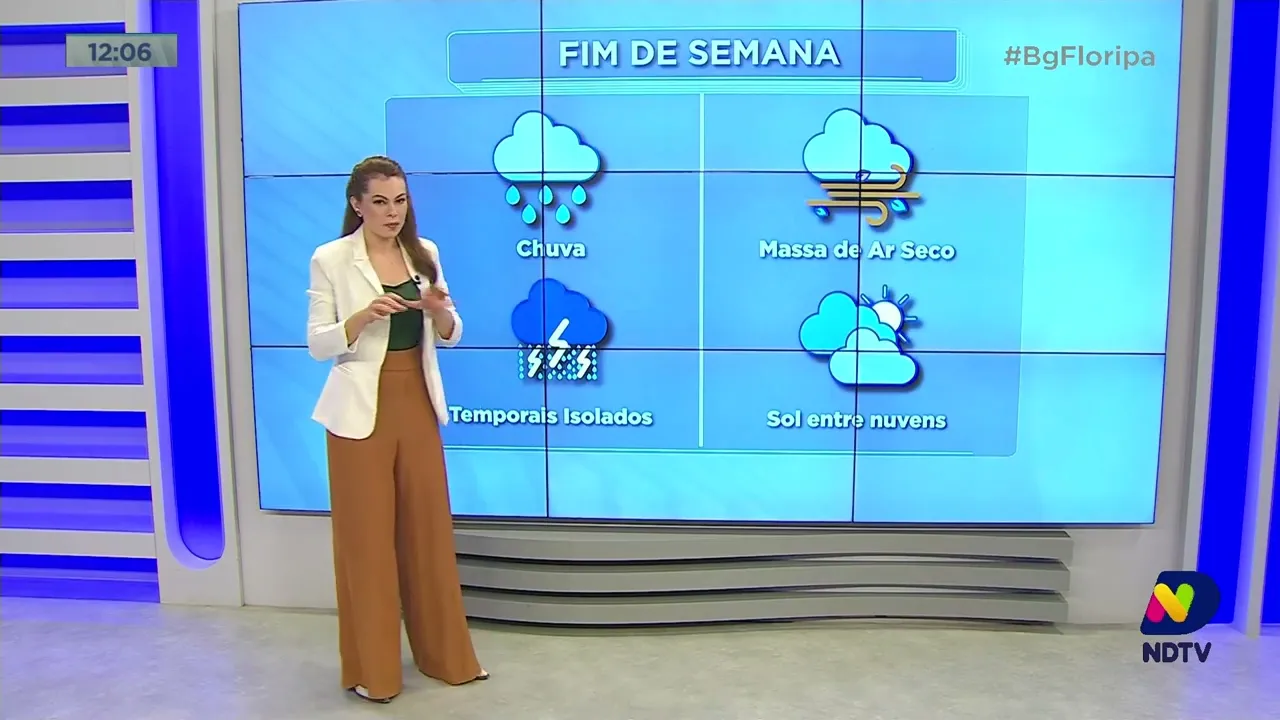 Confira a previsão do tempo para esta quinta-feira na Grande Florianópolis