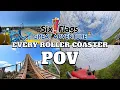 Every Roller Coaster at Six Flags Great Adventure POV 5K 2026