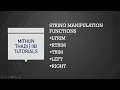 IIB Compute Node ESQL String Manipulation Functions LTRIM RTRIM TRIM LEFT RIGHT