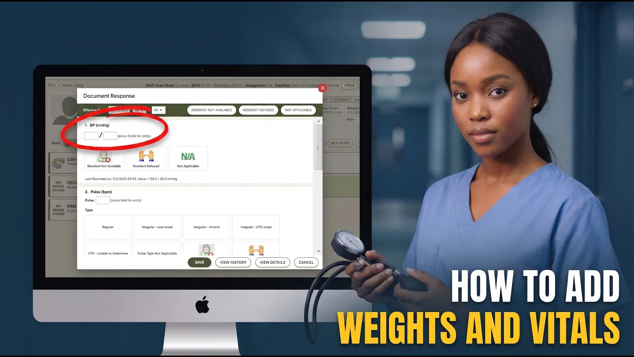 How to Add Weights and Vitals in PointClickCare 2026: video thumbnail