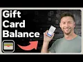 How To Check Apple Gift Card Balance