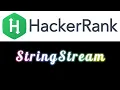 StringStream C HackerRank - - Work with a stream of string