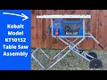 Kobalt 10 inch Table Saw Assembly