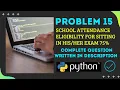 Problem 15 Python problems for beginners if else and operators problems for python