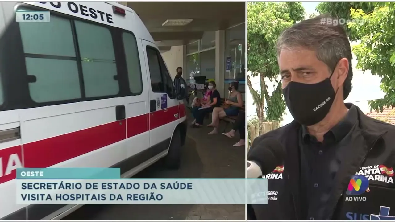 Secretário de estado da saúde visita hospitais da região