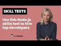 Use this Node js skills test to hire top Node js developers