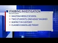 3 injured in stabbing at Walton Middle School