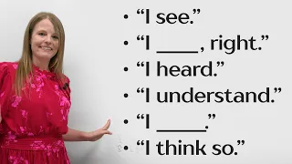 6 Easy English Conversation Responses