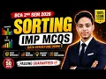 Top 25 Sorting MCQs Data Structure MCQs Important MCQs Based On Sorting Data Structure Using C