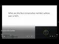 Algebra - Problem Solving How to Find 4 Consecutive Numbers