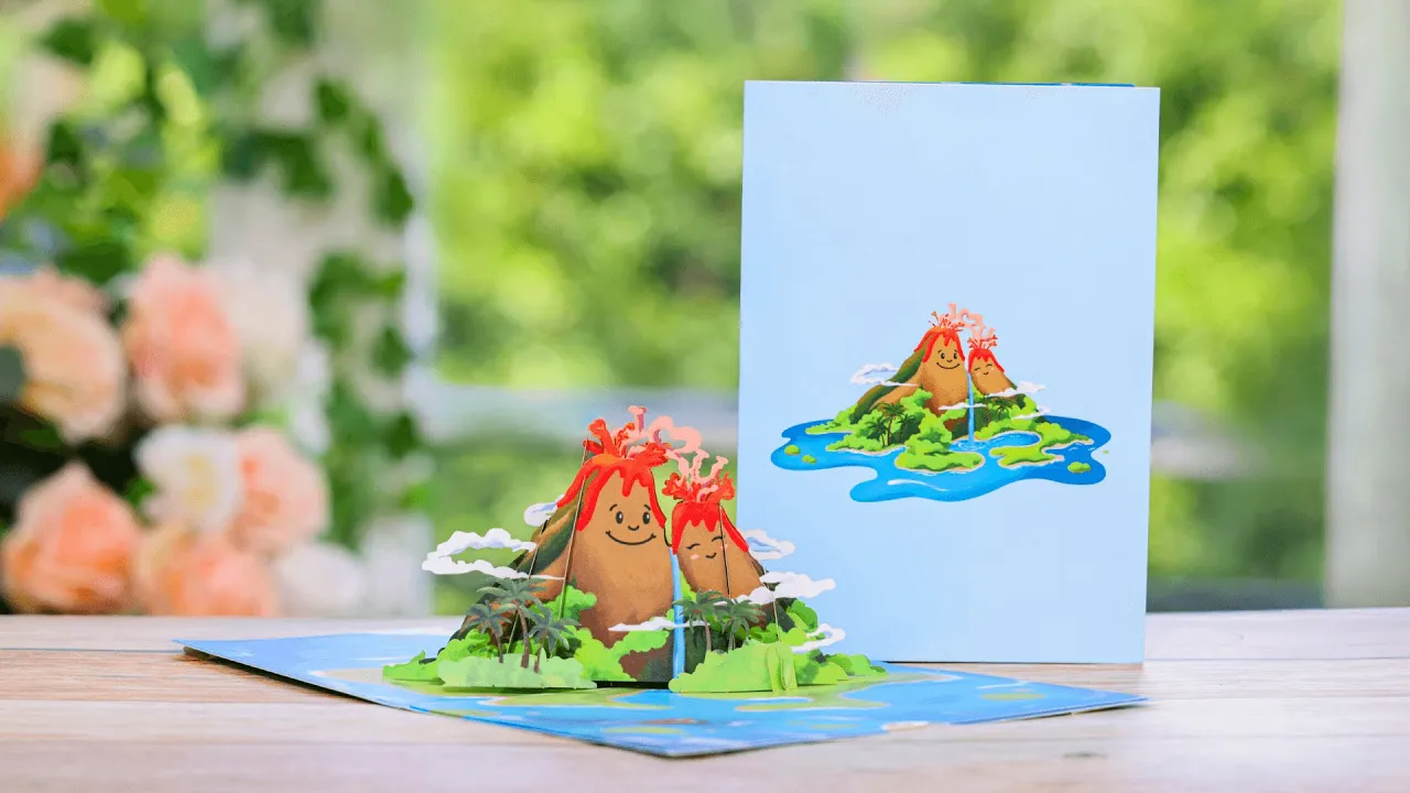 I Lava You Pop Up Card