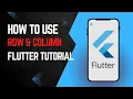 How to use Row Column in Flutter Flutter beginner tutorial Flutter bootcamp dart programming