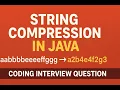 String Compression in Java Coding Interview Question Placement Preparation