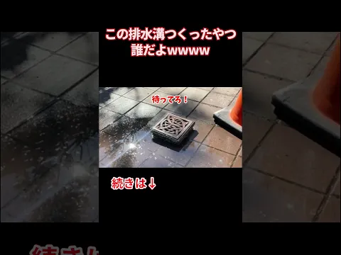 この排水溝つくったやつ誰だよw w w w w