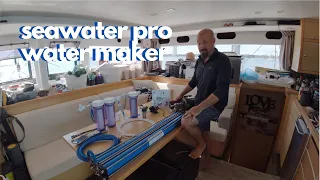 INSTALLING OUR SEAWATER PRO WATER MAKER//Tour of Their Facility-Episode 31