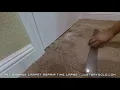 How To Patch Carpet In A Doorway Business Promo - Time Lapse