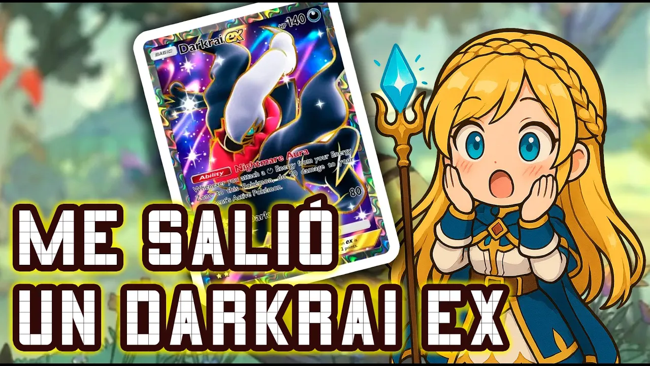 ¡Increíble! Darkrai EX abriendo 10 sobres de Pokémon Pocket 🎉
