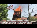 Ogoh Ogoh terbakar karnaval pondok bambu bunder 2024